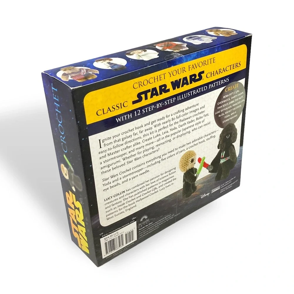 Star Wars CROCHET KIT 12 Characters Yoda Storm trooper Darth Vader Luke Han R2D2